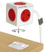 Picture of POWERCUBE EXTENSION 5 WAY SOCKET 1.5M RED